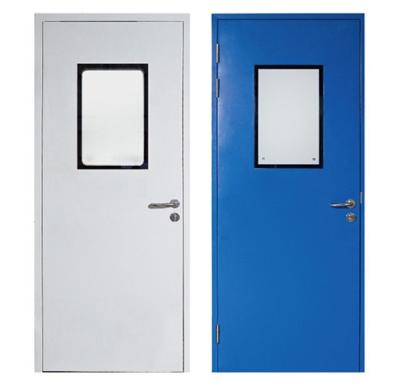 China Swing Operating Room Use Single Steel Double Swing Door For Clean Room for sale