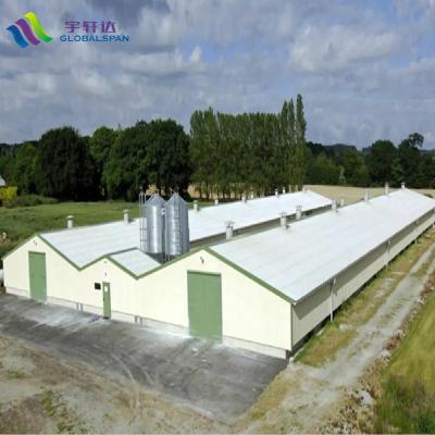 China High Quality Steel Fabricated Light Steel House Chicken Farm Building With Custom Design for sale