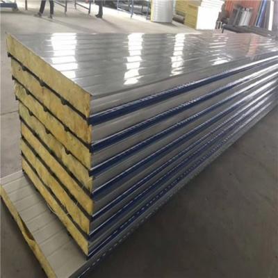 China Modern Fireproof Rock Wool Sandwich Panel For Ceiling For Hospital Clean Room for sale