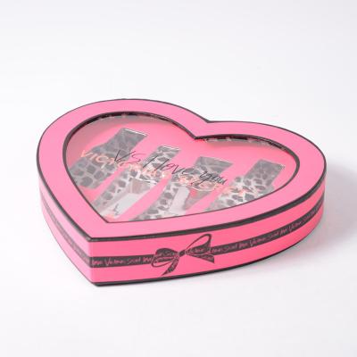 China Unique Romantic Love Boxes Peach Recyclable Business Quality Guaranteed Heart Shaped Box for sale