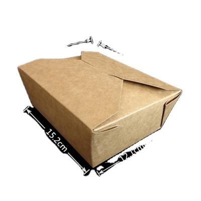 China New Type Disposable Paper Lunch Box Packaging Disposable Fast Food Packaging Vending Well Recyclable Box for sale