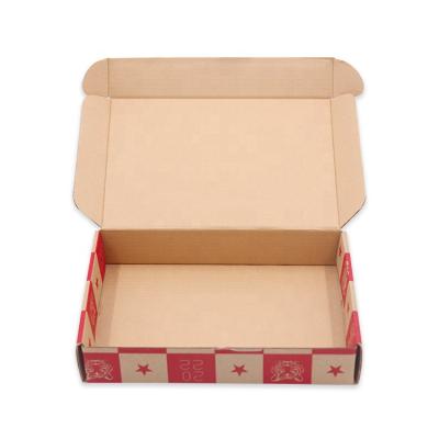 China 2022 New Rectangular Tiger Color Aircraft Box Cardboard Paper Box Clothing Recyclable Wholesale Custom Express Packaging Box for sale