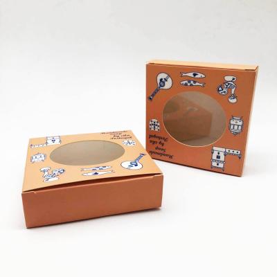 China Business& Shopping Packaging Paper Boxes Custom Quality For Handmade Soap With Clear Window for sale