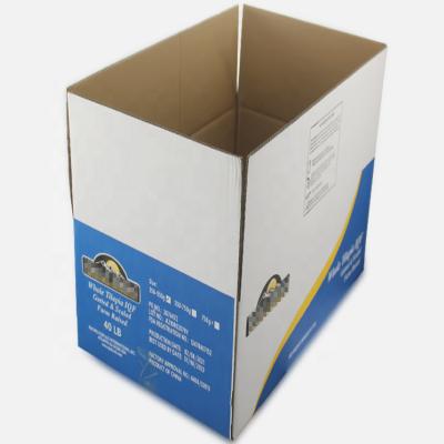 China Recyclable color special carton for export frozen food, extra hard thick express corrugated carton, free printing for sale