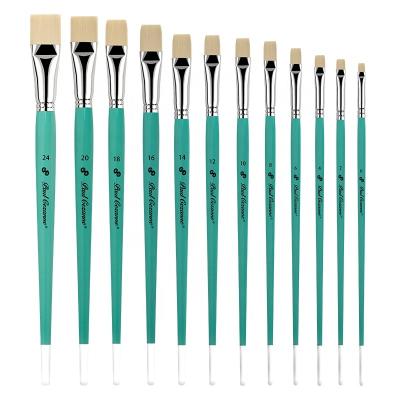 China Watetcolor Painting High Quality Professional Artist Oil Acrylic Painting Brush New Style Hog Hair Brush Watercolor Wholesale Sales for sale