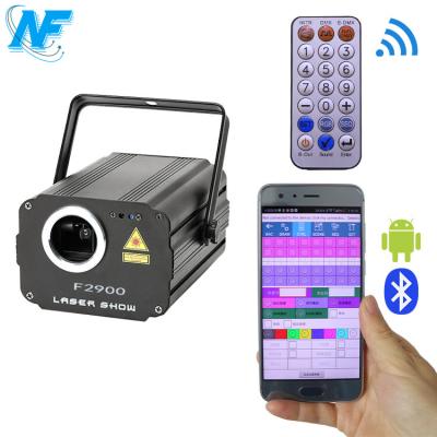 China Residential N-F Wireless APP Mini Animation Stage Show Club DJ Disco KTV Party RGB Remote Control Laser Lights for sale