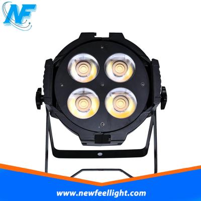 China Indoor event/theater/tvshow/amphitheater/club/bar/dj/disco par can 4pcs x50w DMX led par 200w warm cool white cob led par light for sale