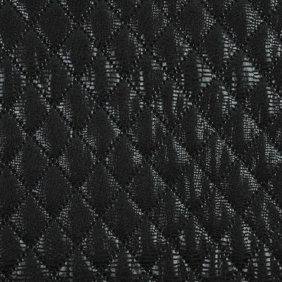 China Blackout Quality Supply Custom Soft Thick Style Plaid Knit 3d Embossed Polyester Metallic Fabric for sale