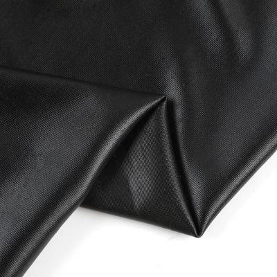 China Blackout Good price bright wrinkle resistant knit fdy leather spandex foil fabric for coat clothing for sale