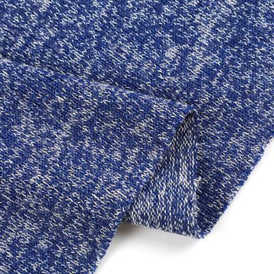 China Wholesale bulk custom knitted blackout plaid hacci stretch spandex fabric polyester for sweater for sale