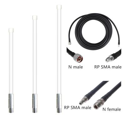 China Outdoor Helium 3dbi 6dbi 8dbi 10dbi 12dbi Lora Antenna 868Mhz 915Mhz Fiberglass Outdoor Antenna AD-FGA004 for sale