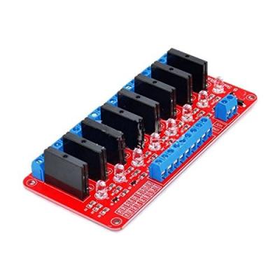 China 5V 8 Channel SSR Sealed Solid State Relay Module for Arduin 2A 240V (Red) for sale