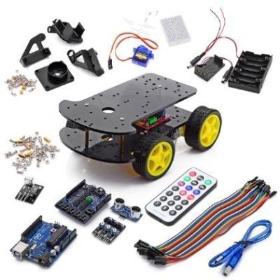 China Good Quality Parts Wholeset Chassis 4WD Electric Multifunctional Robot Smart Car Kit 2 for sale