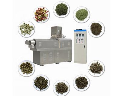 China China Farm Farm Double Screw Extruder Floating Fish Feed Animal Feed Pellet Production Line Fish Feed Machine for sale