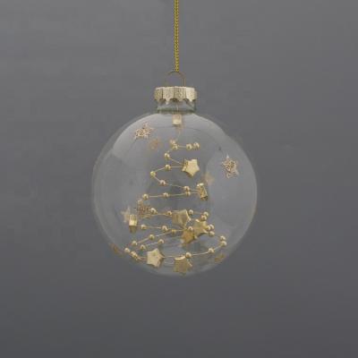 China Hot Sale 100 Wholesale Clear Glass Christmas Ball Ornaments for sale