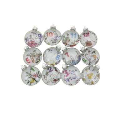 China 2021 Hot Sale New Design 4 Inch Christmas Decoration Ball Set for sale