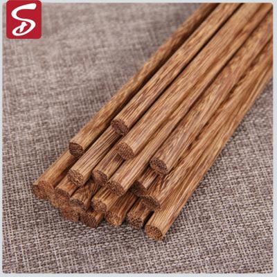 China Viable Custom Wooden Chopsticks Mahogany Household/Hotel Unpainted No Wax Chopsticks With Gift Box Logo for sale