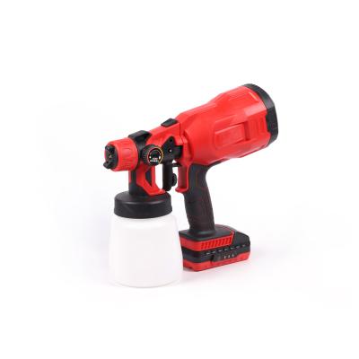 China Adjustable Spray Patterns Lithium Battery Convenient Household Paint Cordless Airless Spray Gun for sale