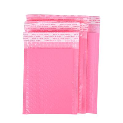 China Plastic Mailing Bubble Bag Pink Waterproof Envelope Tote Bag Padded To Prevent Damage During Shipping for sale