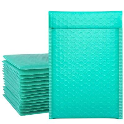 China Waterproof Usable Space Teal Poly Bubble Mailer Envelopes Padded Self Seal Bag Packaging Mailing Bags for sale