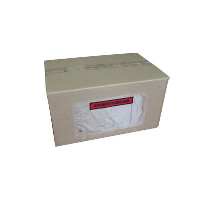 China Tamper Evident Plastic Clear Bill Envelope For Courier Customized Size And Logo for sale