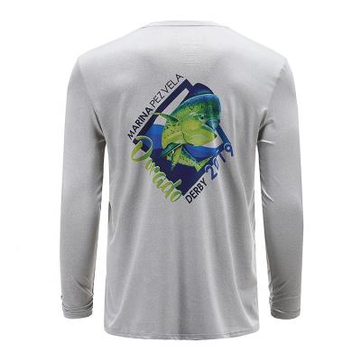 China Antibacterial Wholesale Custom Fishing Shirts Tournament Fish Printing T-Shirt for sale