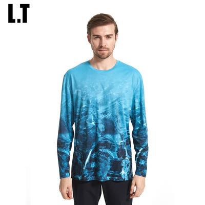 China Custom Wicking Moisture Sleeve Fishing Clothing Antibacterial T-shirt Long Shirt Fishing for sale