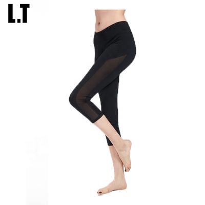 China High Quality OEM Service Adults Sportswear Women Yoga Wear Women Mesh Capri Yoga Pant Breathable Custom Wholesale Yoga Wear Legging for sale