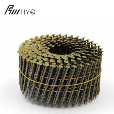 China High quality flat wheel coil wilding nail 25*57mm coil nails common taha paddle coil nails for sale