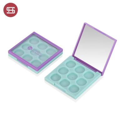 China Other Best Selling Empty Colored Candy Color Eyeshadow Cases Diy Square Eyeshadow Cases for sale