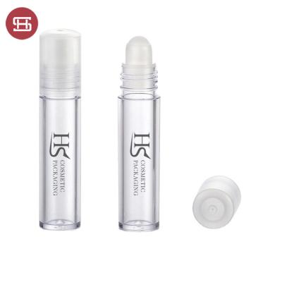 China Plastic Clear Empty Lip Care Cosmetic Cylinder PP Lip Balm Roll On Bottle Container Packaging for sale