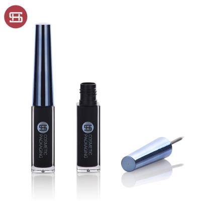 China Cosmetic Hot Selling Stylish Empty Eyeliner Tube Container Bottle Liquid Plastic With Brush for sale