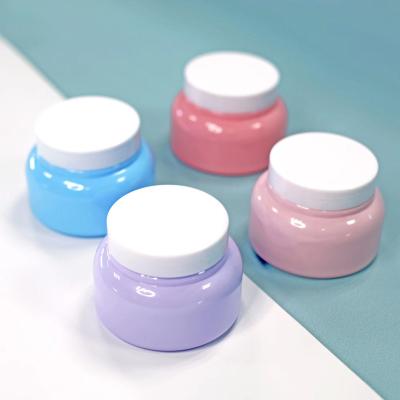 China Cosmetic Hot Selling Face Cream Jars Empty Skin Care Container Hair Mask Jar Round Face Cream Plastic Containers for sale