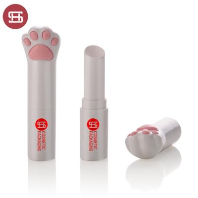 China 2022 Selling Customs Cheap Animal Plastic Round Makeup Empty Cat Pad Lipstick Tube Container Hot Cosmetic Wholesale Shape Cosmetic for sale