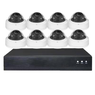 China NIGHT VISION 8 channel poe camera system 5mp HD spy hidden dome network camera manufacturer and 8ch POE NVR DVR KITS OEM supplier for sale