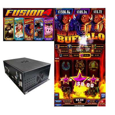 China Newest 1:1 Fusion 4 Five In A Red Hot Multi Skill Game Buffalo Slot Game Casino 3 Jackpot Fusion4 FU01 for sale