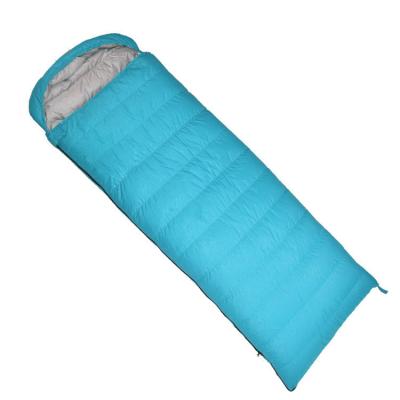 China Custom Lightweight Adventure Outdoor 320T Polyester Adult Portable Ultralight Outdoor Winter Down Sleeping Bag For Very Cold Weather for sale