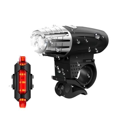 China Hot Selling Aluminum Outdoor Night Mounting USB LED Bicycle Accessories Super Bright Waterproof Front Bicycle Headlight Bicycle Light for sale