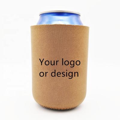 China Waterproof Promotional Multi Color Neoprene Rack Custom Printed Beer Can Stubbie Cooler for sale