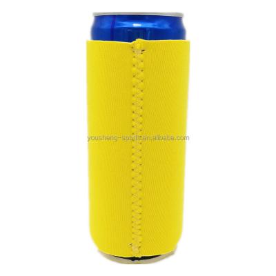 China Insulated 12 Ounce Slim Can Beer / Cooler Neoprene Insulated Slim Drinks Cooler Can Cooler For Drinks Holder Sleeve for sale