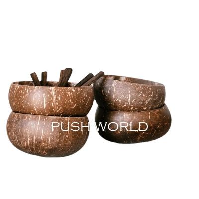 China Vegan Serving Bowls 100% Natural Sustainable Eco Friendly Hand Made Organic Made From Reclaimed Coconut Shells for sale