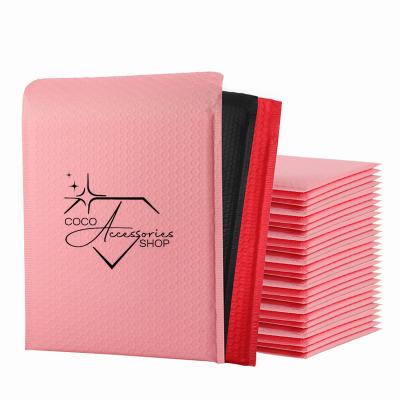 China jewelry & Watch & Eyewear Luxury Pink Poly Bubble Mailer Custom Logo Printed Bubble Mailing Envelope for sale