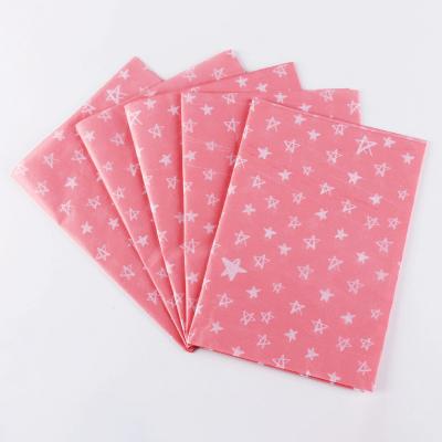 China Recyclable Custom Printed Tissue Wrapping Paper Clothes Gift Flower Wrapping Tissue Paper With Your Brand Logo for sale