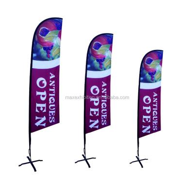 China Supply Factory Price Advertising Beach Flying Feather Flag Banner Low Price FLYING Arch Banners Good Quality for sale