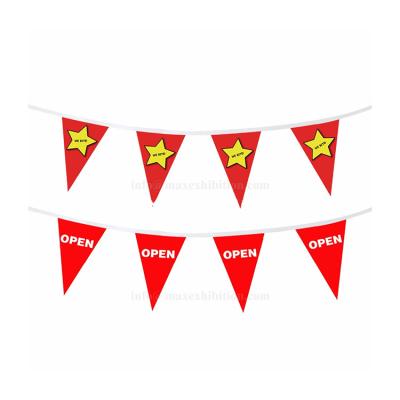 China Hot Selling FLYING Fabric Bunting Banner FLYING Hanging Flag With Sublimation Printing for sale