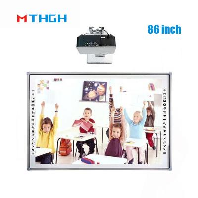 China 86 Inch 32 Point Infrared Classroom Smart Interactive Whiteboard For School Teaching for sale