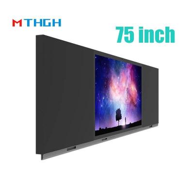 China Display de pantalla táctil interactiva de 75 pulgadas Smart Blackboard Panel LED 500 cd/m2 Educación escolar en venta