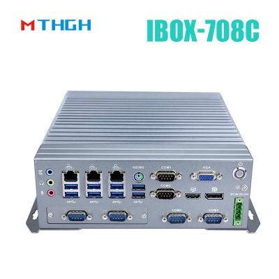 China IBOX-708C Mini PC industrial soporte HDMI/DP/VGA 6*COM 8*USB3.0 en venta