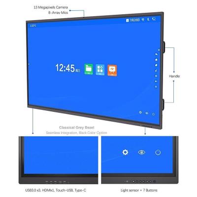 중국 MTHGH IR 인터랙티브 화이트 보드 HDMI 울트라 LED 디스플레이 터치 스크린 ROHS 판매용