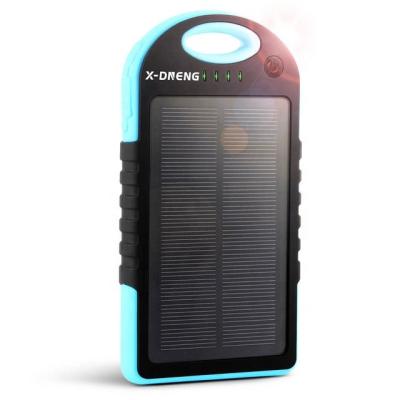 China IP04 Portable Rechargeable Power Bank Station 5000mah Dual USB Waterproof OEM Solar Charger For iPhone For Huawei For Samsung Power Bank for sale